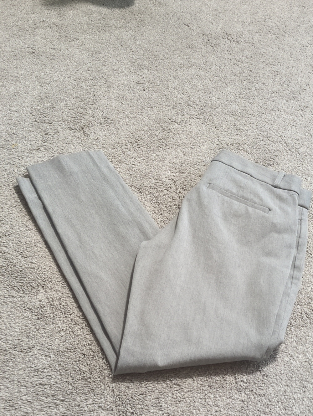 Banana Republic Light Gray Ankle Crop Pants